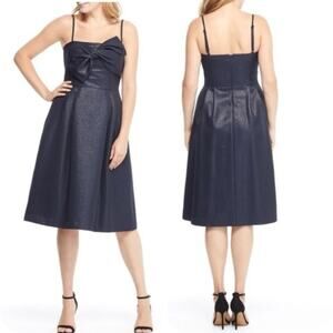 NWT $189 GAL MEETS GLAM Spaghetti Strap Shimmer Dress Size 0